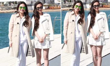 Angela Baby và Thư Kỳ đẹp rạng rỡ trong nắng tại Cannes