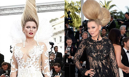 Nữ diễn viên Nga nổi trội với kiểu tóc dựng đứng