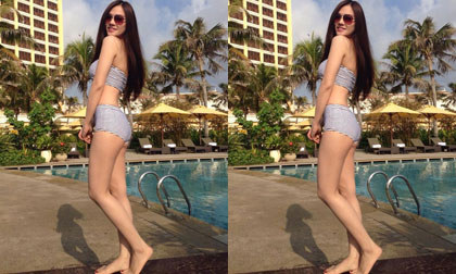 Thu Thủy bất ngờ khoe eo thon dáng gọn sau sinh