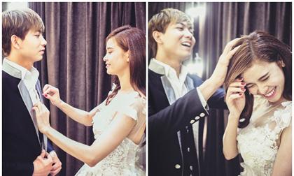 Trương Quỳnh Anh háo hức đi thử váy cưới cùng Tim