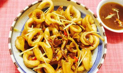 Mực ống xốt me chua - món ngon cho ngày cuối tuần