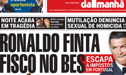 Ronaldo vướng vào scandal trốn thuế ở Bồ Đào Nha