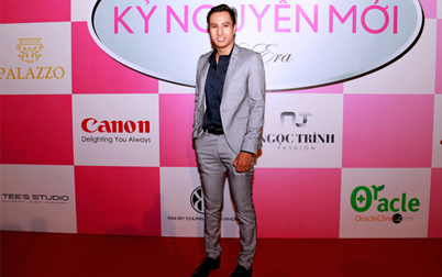 Á quân Lý Cao Thiên Sơn - Lịch lãm trên thảm đỏ Đêm hội chân dài 9