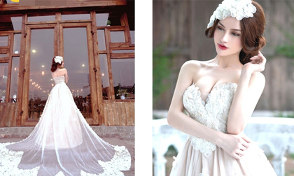 Ngắm BST cưới đẹp mê hoặc của NTK Amy Đào