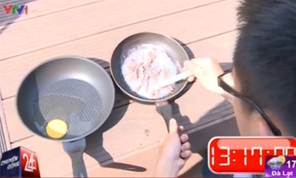 Hà Nội nắng nóng 40 độ nấu chín thịt và trứng