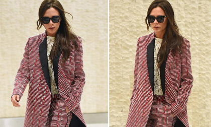 Victoria Beckham cực phong cách tại sân bay