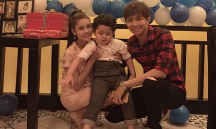 Vợ chồng Trương Quỳnh Anh tổ chức sinh nhật cho con trai