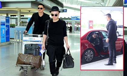 Đỗ Mạnh Cường xuất hiện cùng vệ sĩ tại sân bay cho chuyến đi Mỹ