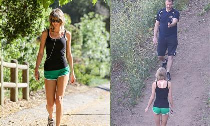 Taylor Swift đi giật lùi cả đoạn đường để tránh paparazzi