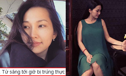 Kim Hiền bị ngộ độc thực phẩm khi đang bầu bí