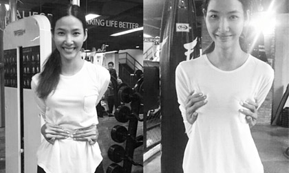 Hoàng Thùy 'thách thức' loạt sao Việt chạm hai tay tới rốn