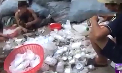 'Kinh hoàng' rác thải y tế tái chế thành... ống hút, hộp đựng sữa chua