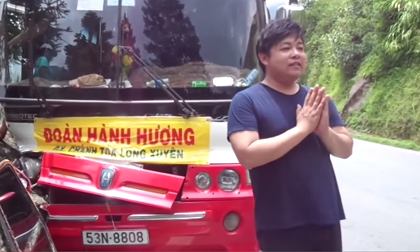 Xe chở Quang Lê gây tại nạn trên tuyến đèo tử thần