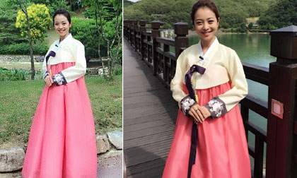 Jennifer Phạm diện Hanbok xinh hơn cả gái Hàn