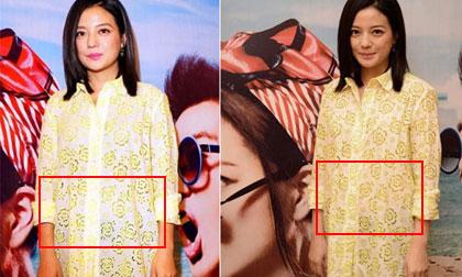 Triệu Vy bất ngờ lộ bụng to lùm lùm như mang bầu