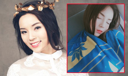 Kỳ Duyên rút kinh nghiệm trùm chăn kín người ngủ trên máy bay