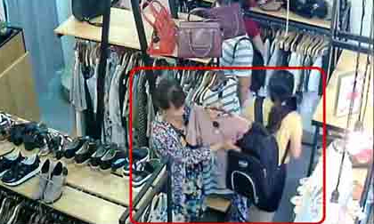 Thủ đoạn móc túi tinh vi của 'nữ quái' trong cửa hàng quần áo