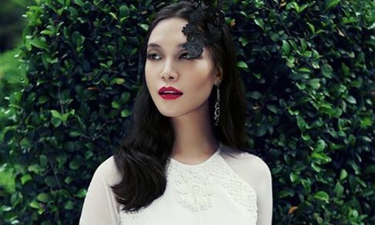 Hoa hậu Thùy Dung đẹp yêu kiều trong sắc trắng