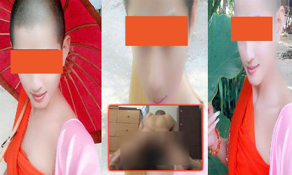 'Nam tu sĩ' xinh đẹp tung 'ảnh đen'