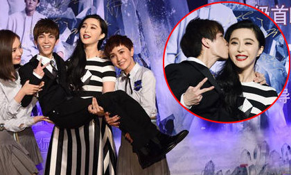 Phạm Băng Băng bế bổng trai trẻ, 'bỏ mặc' Lý Thần