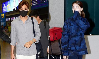 Lee Min Ho và bạn gái rạng rỡ ở sân bay khi về nước cùng một ngày