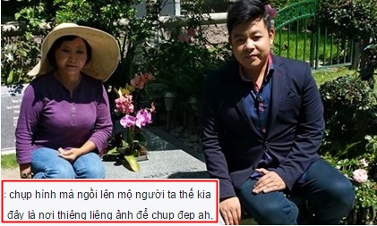 Mặc dư luận chỉ trích, Quang Lê tiếp tục ngồi lên mộ nhạc sĩ quá cố