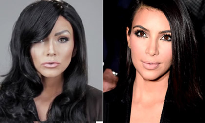 'Phù thủy trang điểm' hô biến thành 4 người gia đình Kim Kardashians