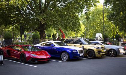 Choáng váng trước dàn siêu xe của giới siêu giàu Ả Rập tại London