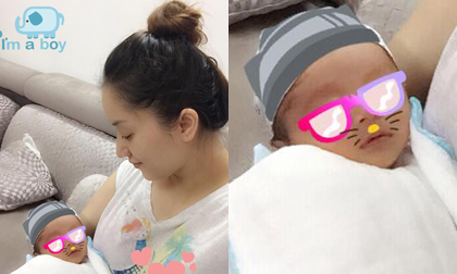 Khánh Thi xuất viện về nhà và khoe khéo ảnh con trai