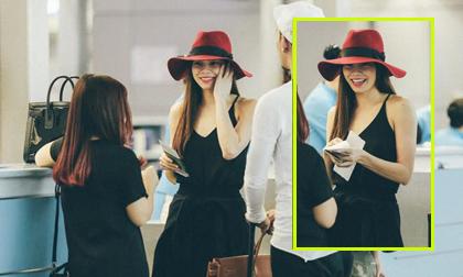 Hồ Ngọc Hà diện váy hai dây gợi cảm thoải mái cười đùa ở sân bay