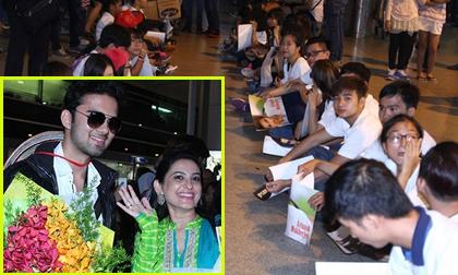 Fans hò reo đón mừng diễn viên 'Cô dâu 8 tuổi' đến Việt Nam