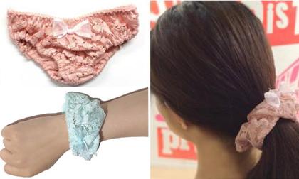 Biến quần chip thành dây buộc tóc điệu đà