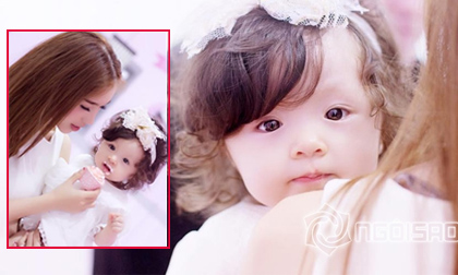 Cadie xinh như thiên thần trong tiệc thôi nôi