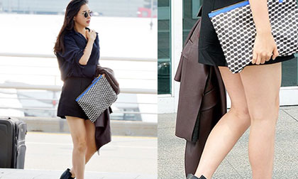 Hoa hậu Hàn Lee Honey lộ đùi to và thô với váy ngắn