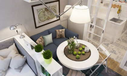 Thiết kế nội thất đẹp của căn hộ 25 m2