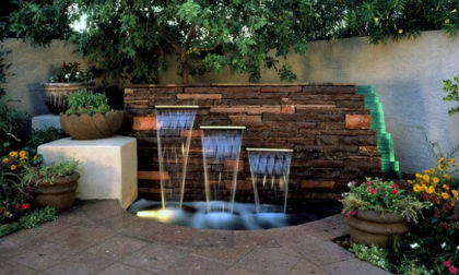 Tạo đài phun nước mát lành trong vườn nhà