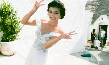 Hậu trường chụp hình tuyệt đẹp của Kim Tuyến ở châu Âu