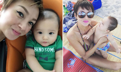 Hé lộ con trai kháu khỉnh của Nguyệt Anh nhóm 'Con Gái'