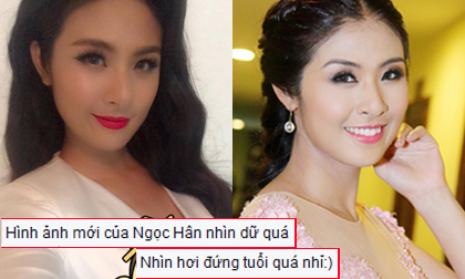 Hoa hậu Ngọc Hân khiến fans không nhận ra với gương mặt già và khác lạ