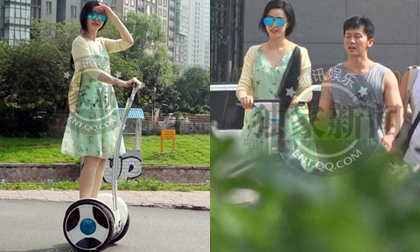 Lý Thần 'toát mồ hôi' dạy Phạm Băng Băng tập xe