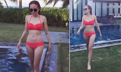 Phương Ly khoe dáng tuyệt đẹp với bikini