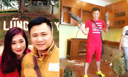 Vợ chồng Tự Long tất bật hoàn thiện nhà mới