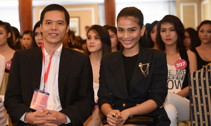 Trương Thị May ngỡ ngàng với dàn thí sinh Hoa hậu Hoàn vũ Việt Nam 2015