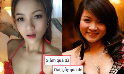 Thủy Top gầy hốc hác sau khi giảm cân