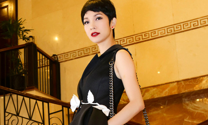 Xuân Lan được chú ý khi diện thiết kế của Đỗ Mạnh Cường