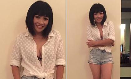 Phương Thanh U50 vẫn tự tin diện áo tháo cúc khoe vòng một