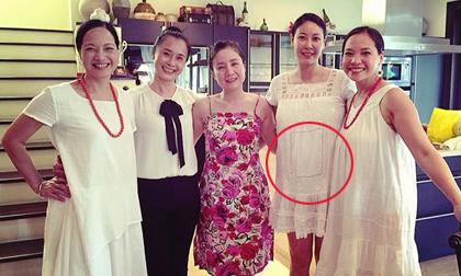 Hà Kiều Anh 'bế' bụng bầu tụ họp với chị em Lê Khanh