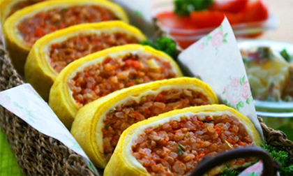 Trứng cuộn cơm trộn Hàn Quốc - món ăn ngon cho buổi picnic