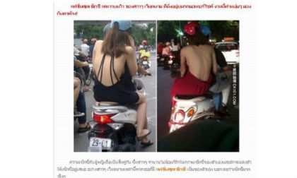 Giới trẻ Việt mặc phản cảm ra đường lên báo Thái