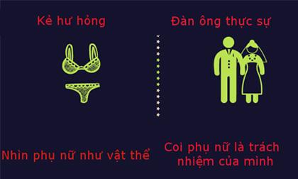 Sự khác nhau giữa một người đàn ông thực thụ và kẻ hư hỏng